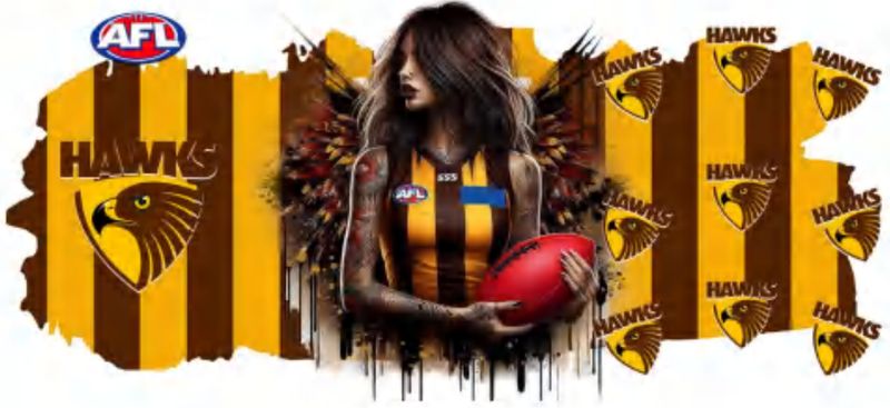 AFL Tattooed Girl Hawks