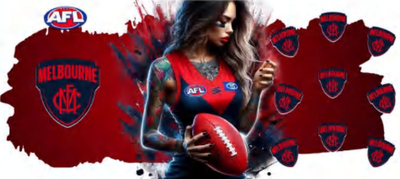 AFL Tattooed Girl Melbourne