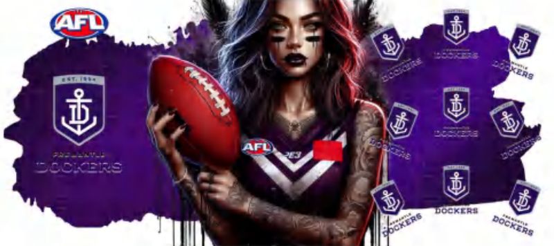 AFL Tattooed Girl Dockers