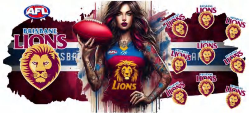 AFL Tattooed Girl Brisbane Lions