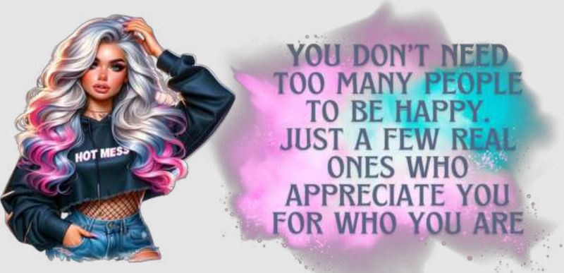 Double Sided You Don't Need Too Many People To Be Happy