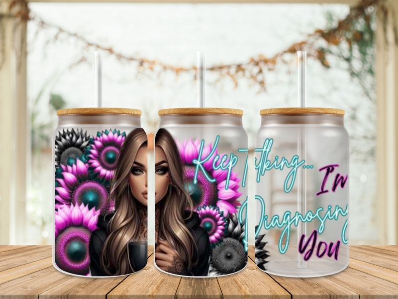 Double Sided Tattooed Girl Keep Talking