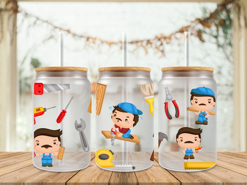 Double Sided Animated Carpenter