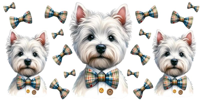 Yorkshire Terrier With Bows