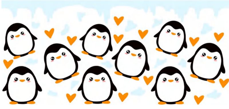 Penguins Double Sided