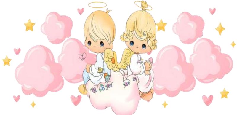 Precious Moments With Pink Clouds