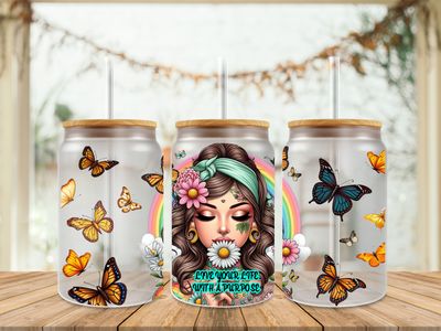 Double Sided Tattooed Girl Live Your Life With A Purpose