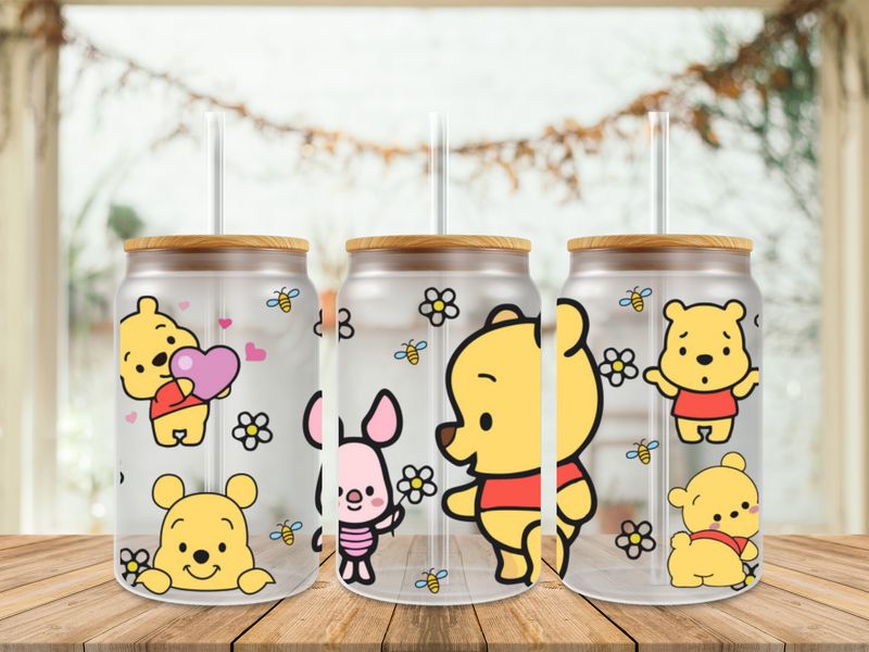 Double Sided Pooh &amp; Piglet Flowers