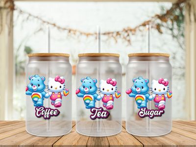 Care Bear &amp; Hello Kitty Coffee Tea Sugar