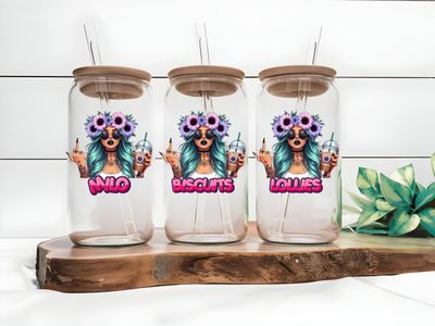 Tattooed Girl Flowers Milo Lollies Biscuits