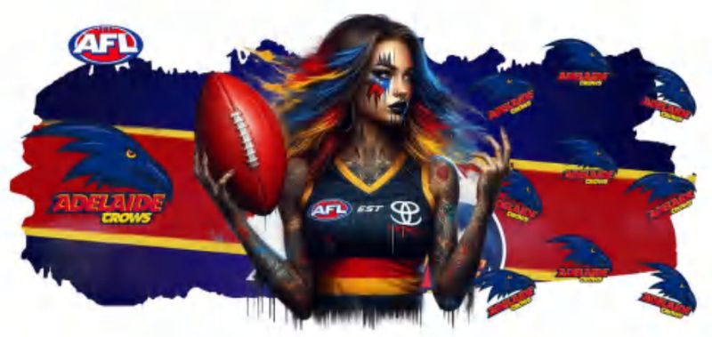 AFL Tattooed Girl Adelaide Crows