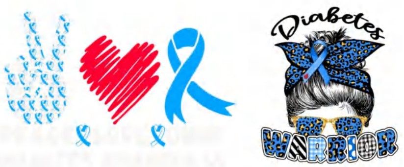 Peace Love Cure Diabetes Awareness