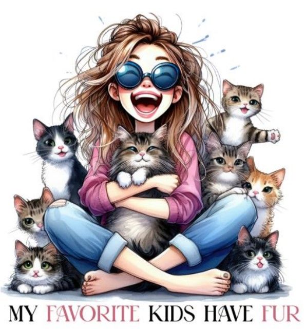 My Favorite Kids Have Fur Decal