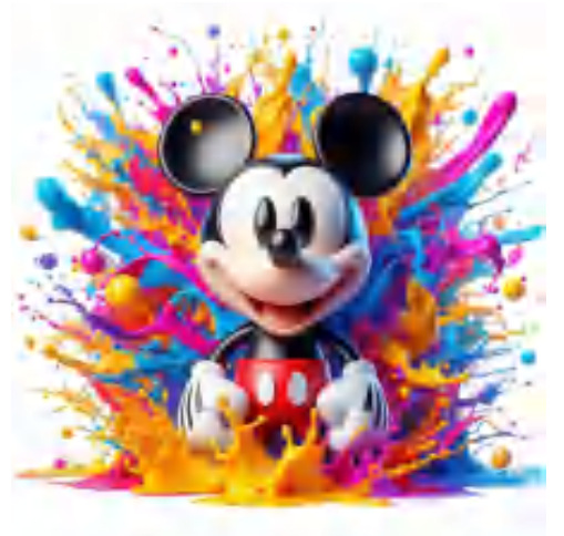 Mickey Colour Splash Decal