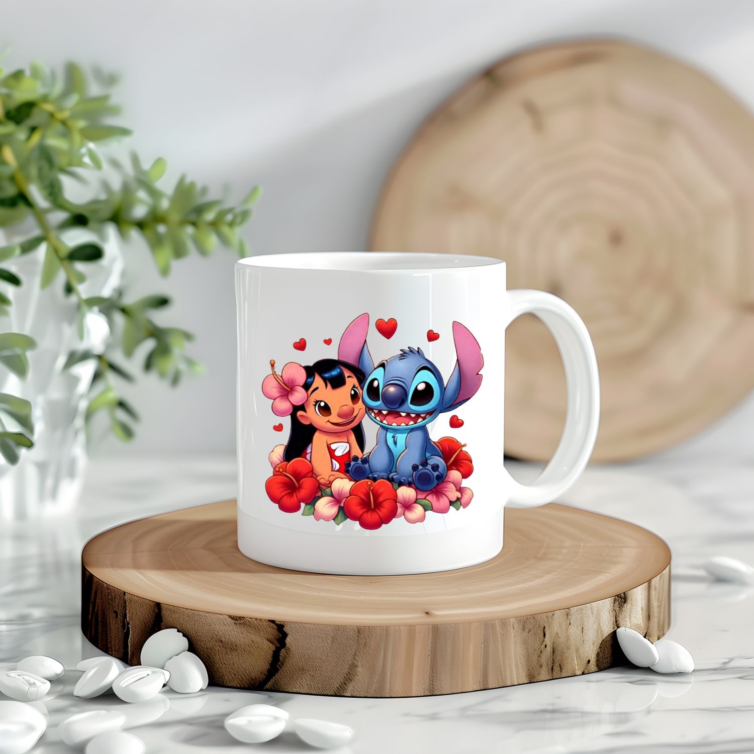 Lilo &amp; Stitch  With Flowers Decal