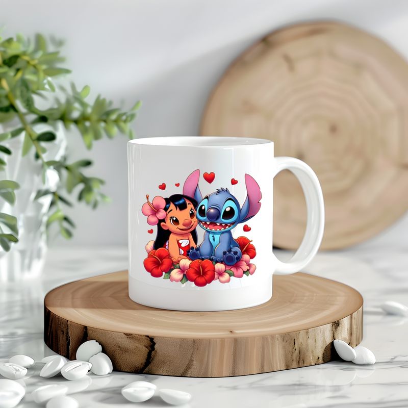 Lilo &amp; Stitch  With Flowers Decal