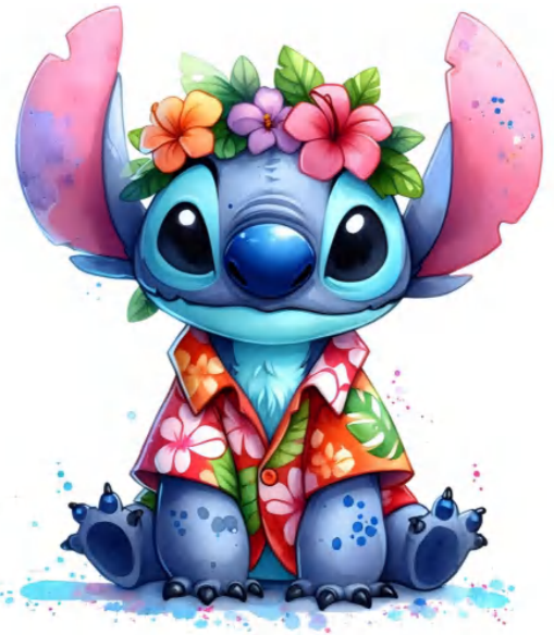 Stitch Hawaian Decal