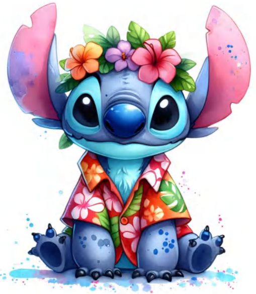 Stitch Hawaian Decal