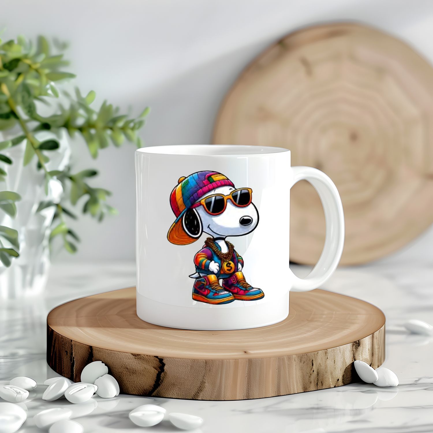 Snoopy In Dollar Necklace Decal