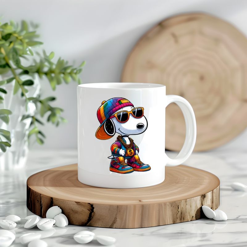 Snoopy In Dollar Necklace Decal