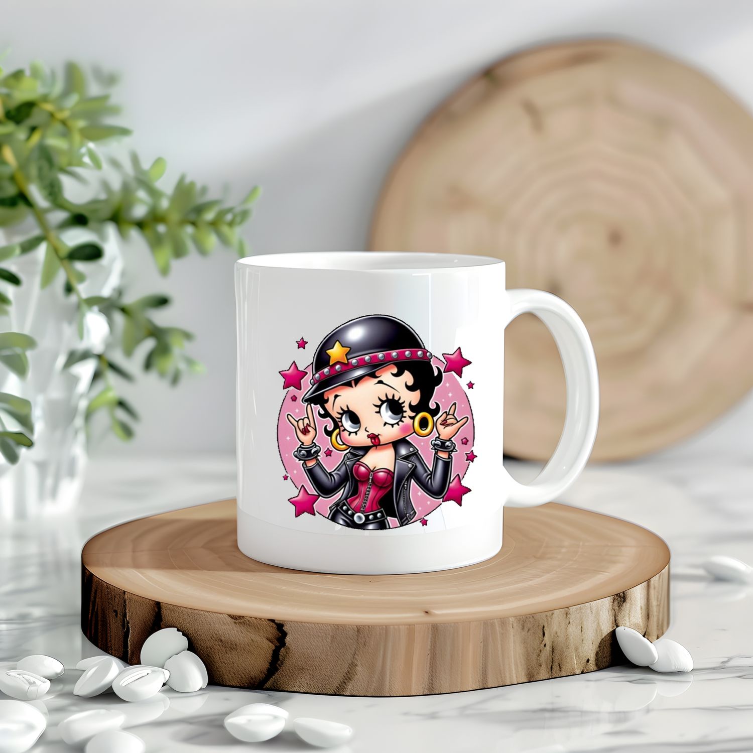 Betty Boop In Black Hat Decal