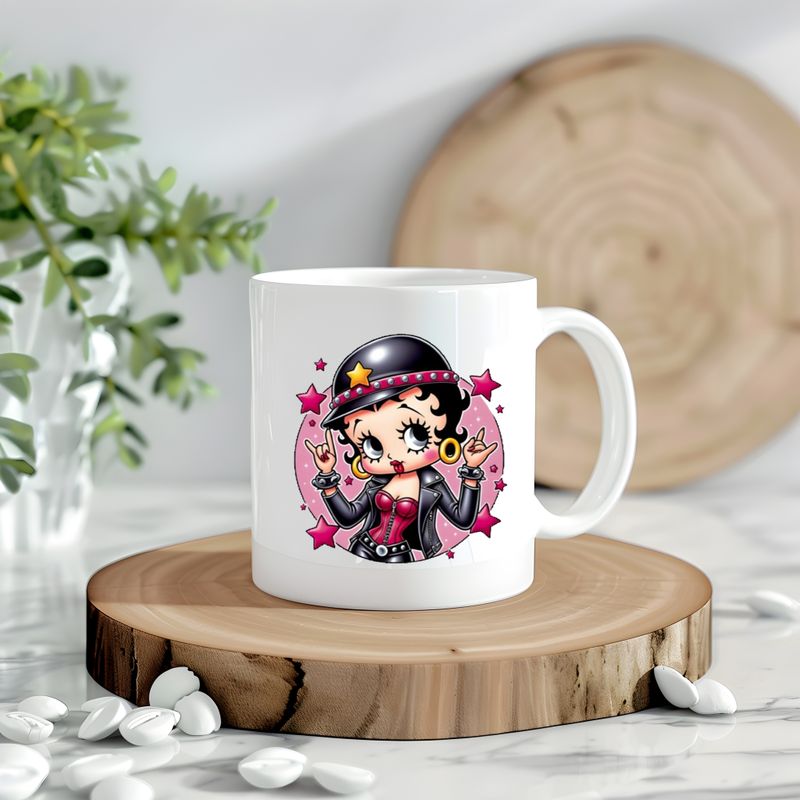 Betty Boop In Black Hat Decal
