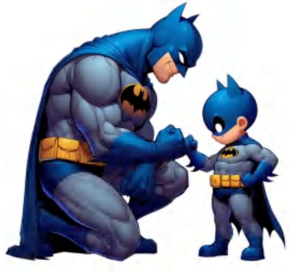 Batman With Kid Decal