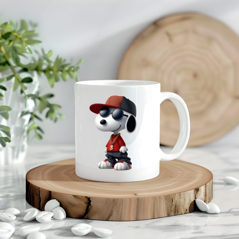 Snoopy In Red Hat Decal