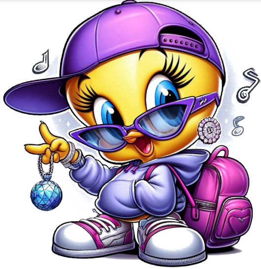 Tweety Holds Christmas Ball Decal