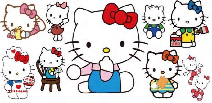 Hello Kitty Cute Posing