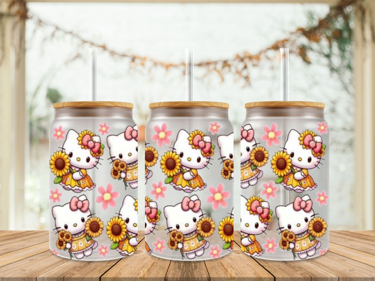 Hello Kitty With Sunflowers