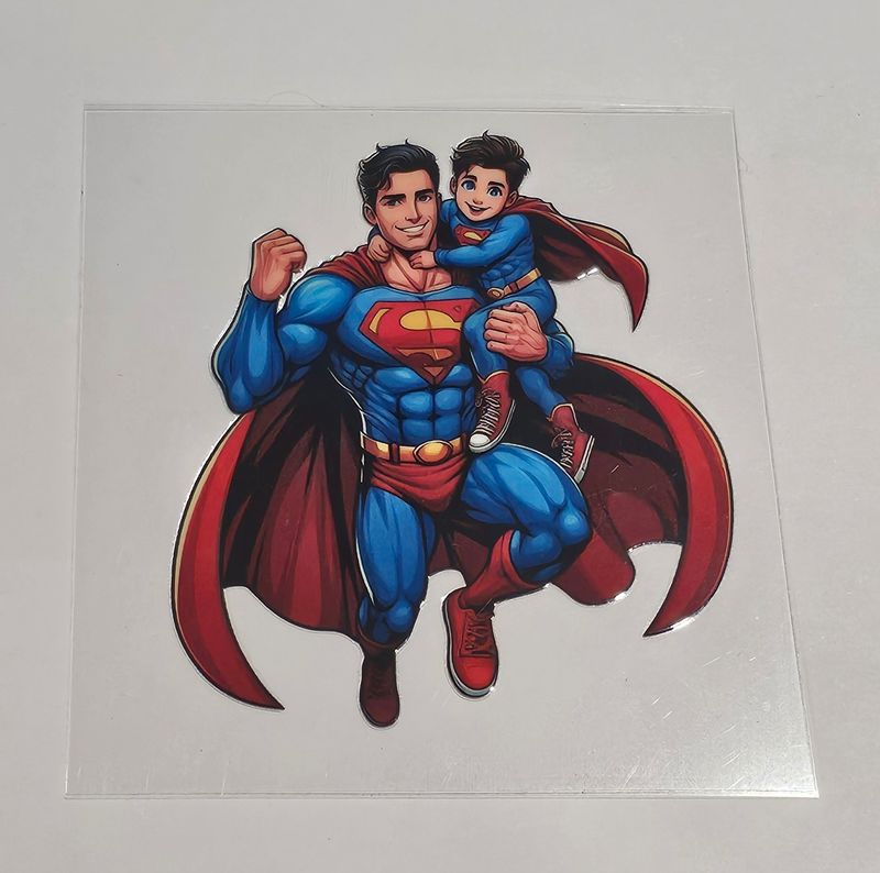 Superman With Kid Decal