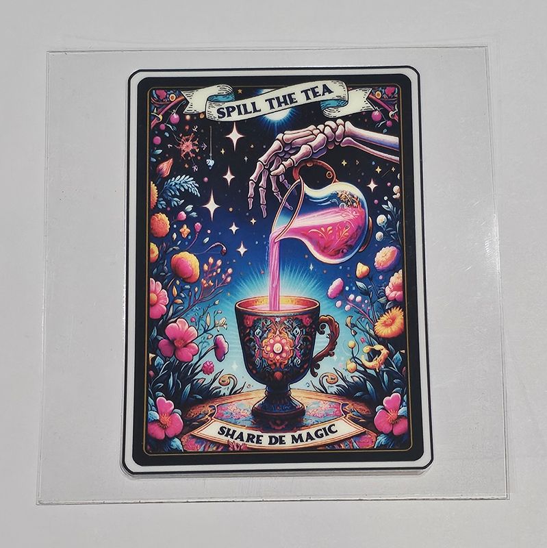 Spill The Tea Share The Magic Decal
