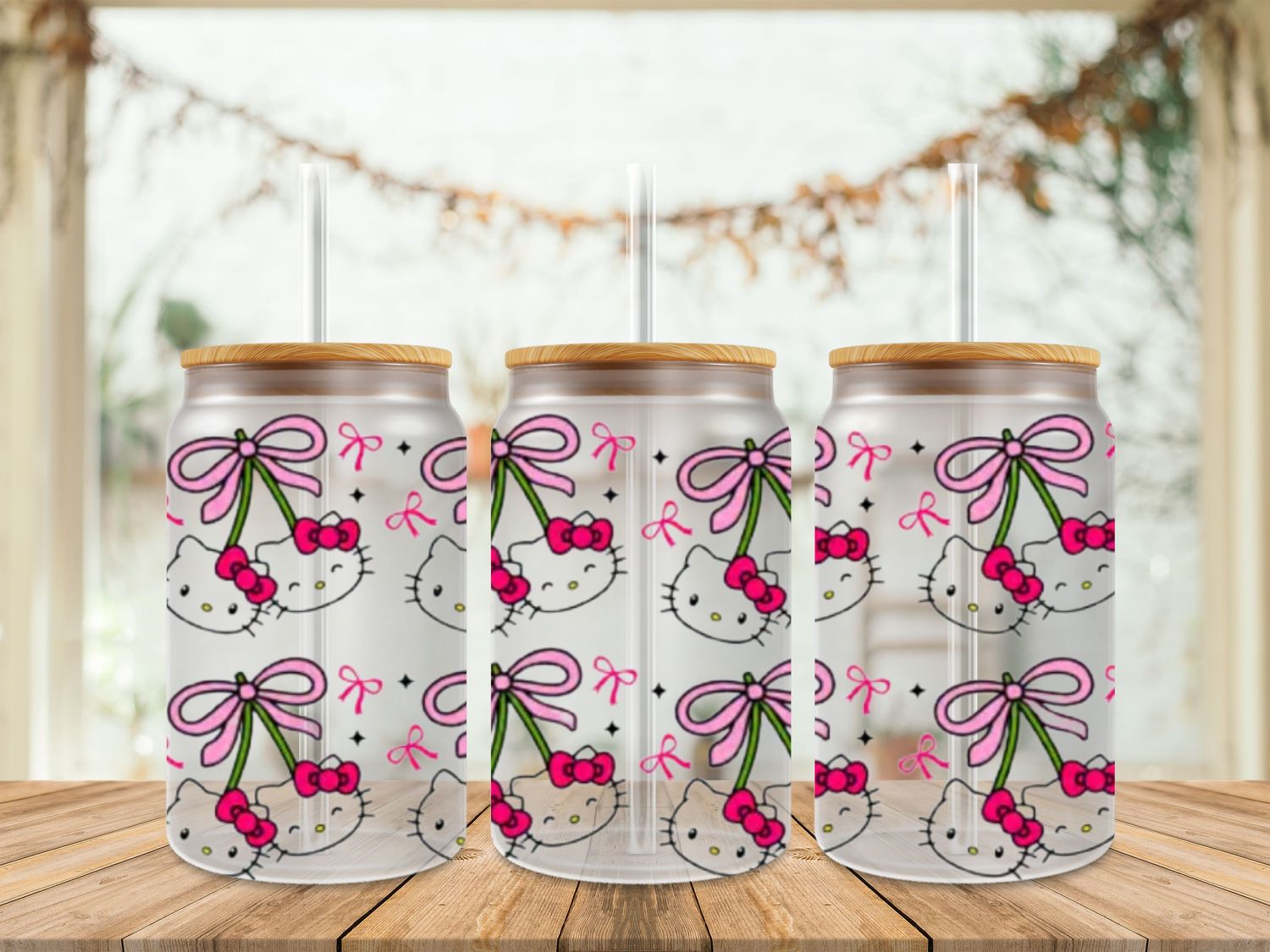 Hello Kitty Pink Bows Double Sided