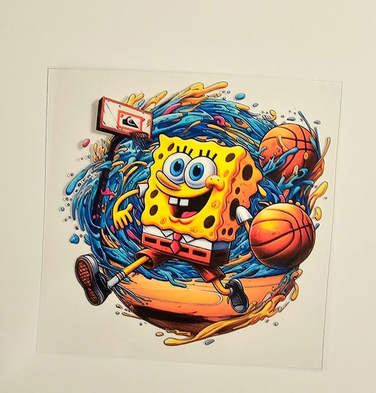 Spongebob With Ball Decal