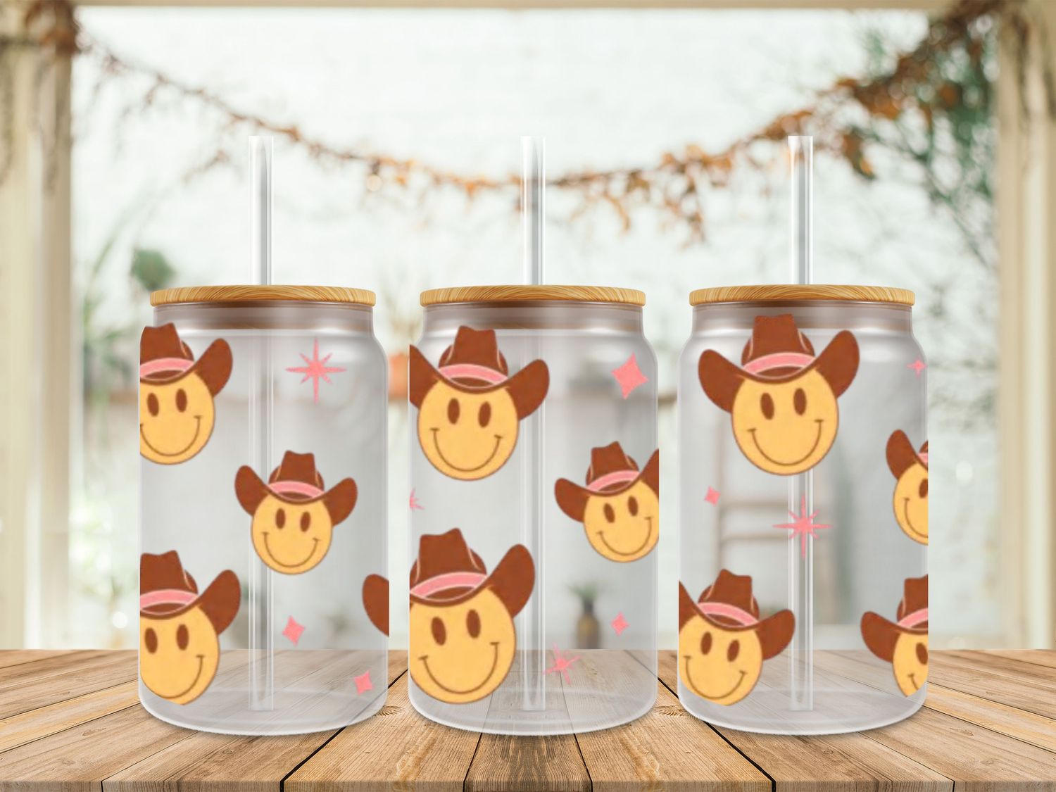 Double Sided Smiley Cowboy