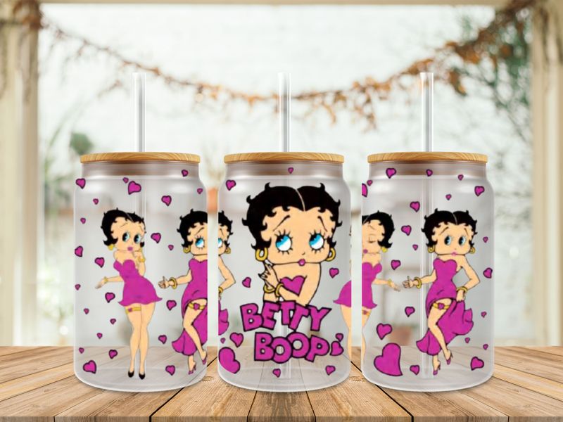 Double Sided Betty Boop With Purple Dress
