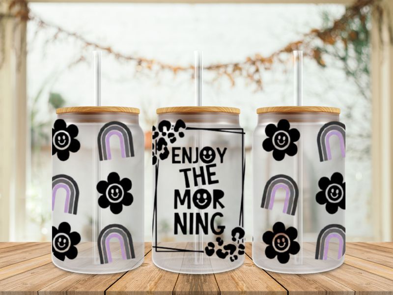 Double Sided Smiley Enjoy The Morning