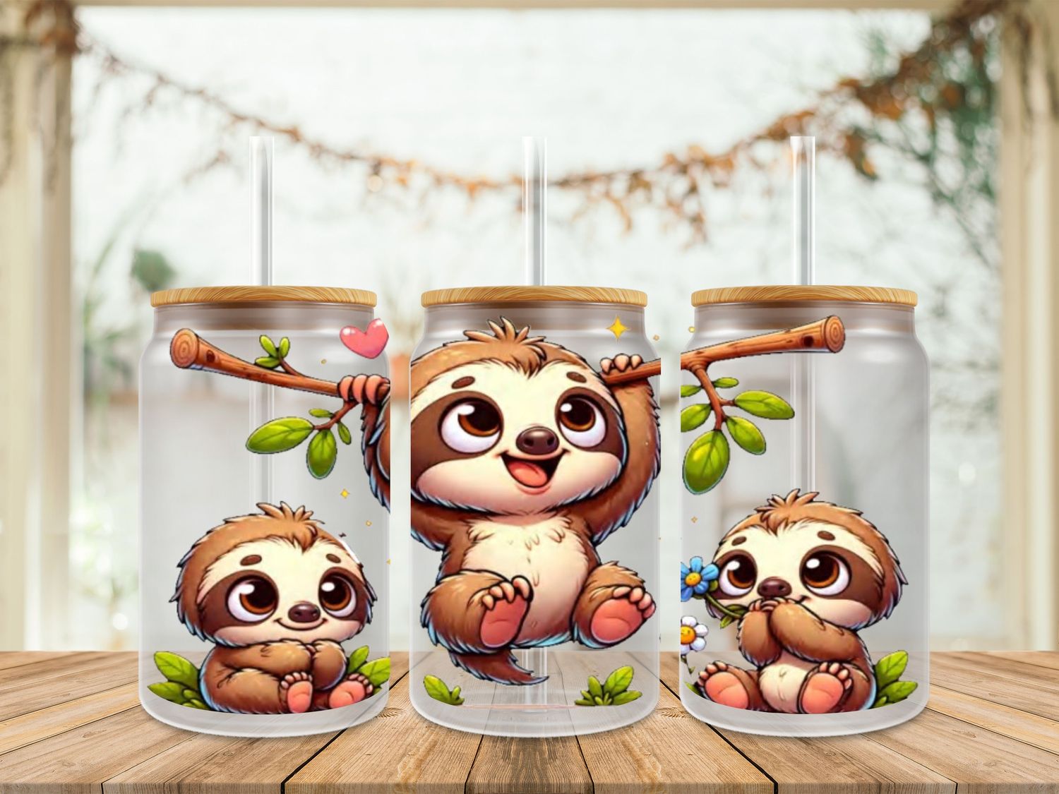 Double Sided Sloth Hanging