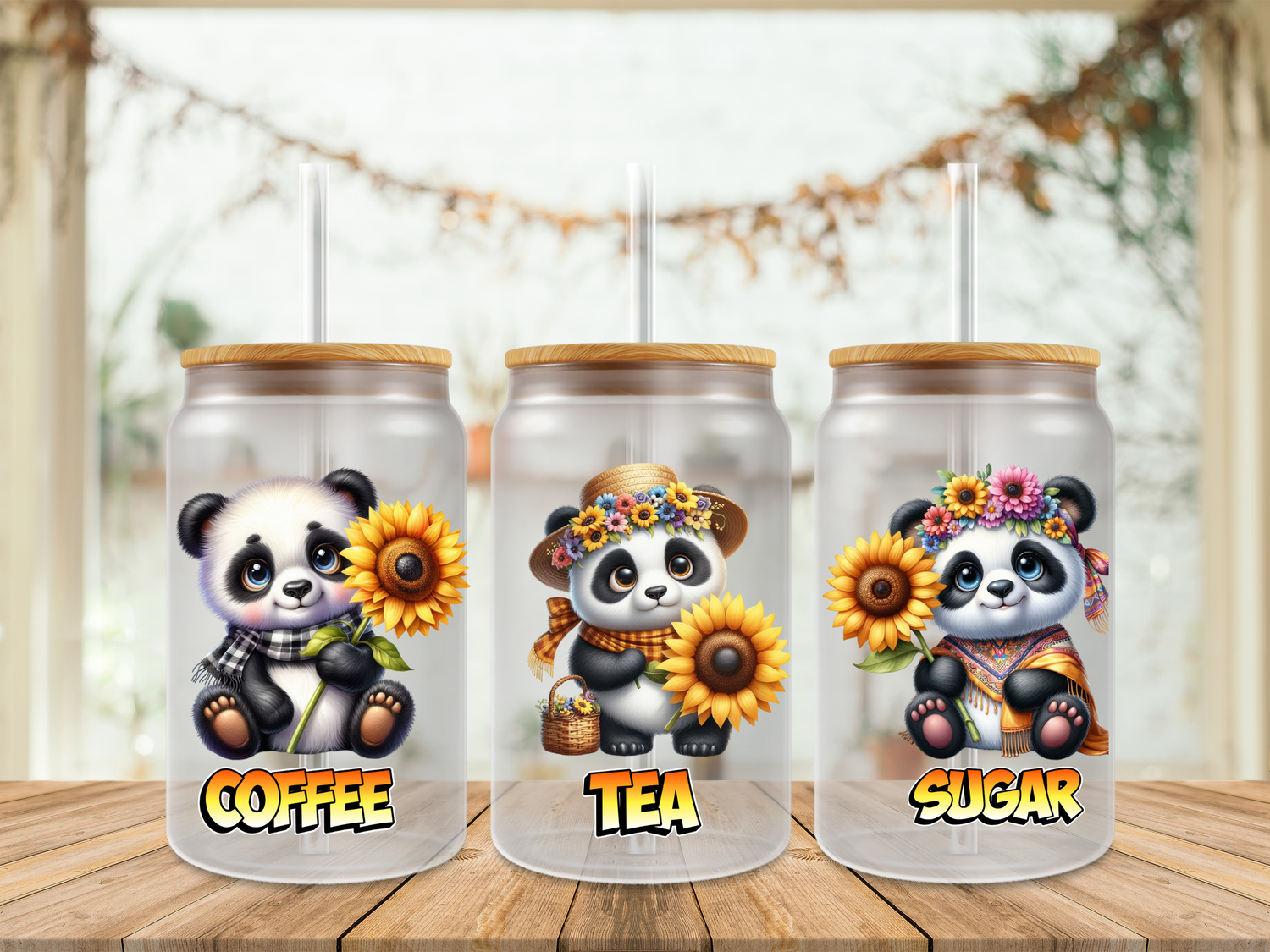 Panda Coffee Tea Sugar