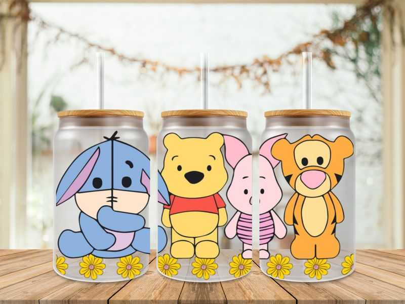 Double Sided Pooh &amp; Friends Sunflowers