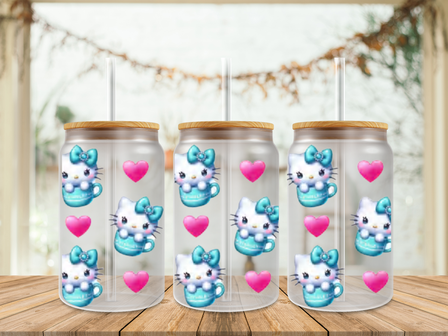 Double Sided Hello Kitty On Stanley Cup