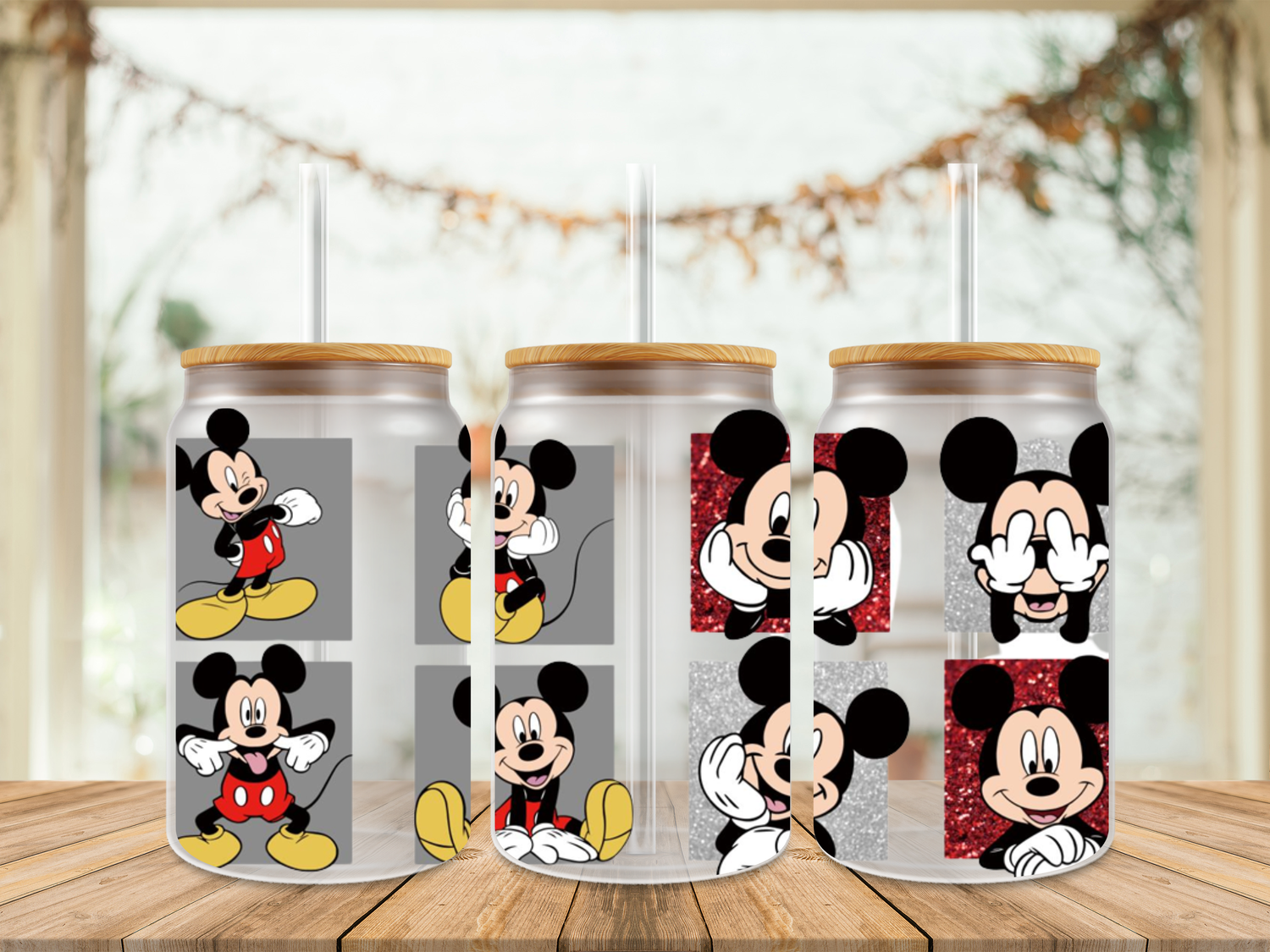 Double Sided Mickey Mouse Squares