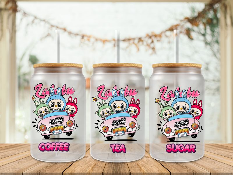 Labubu Car Coffee Tea Sugar