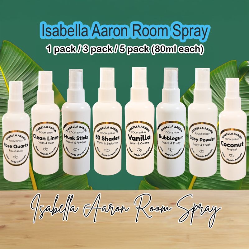 Room Spray – 1 Pack / 3 Pack / 5 Pack (80 ml each)