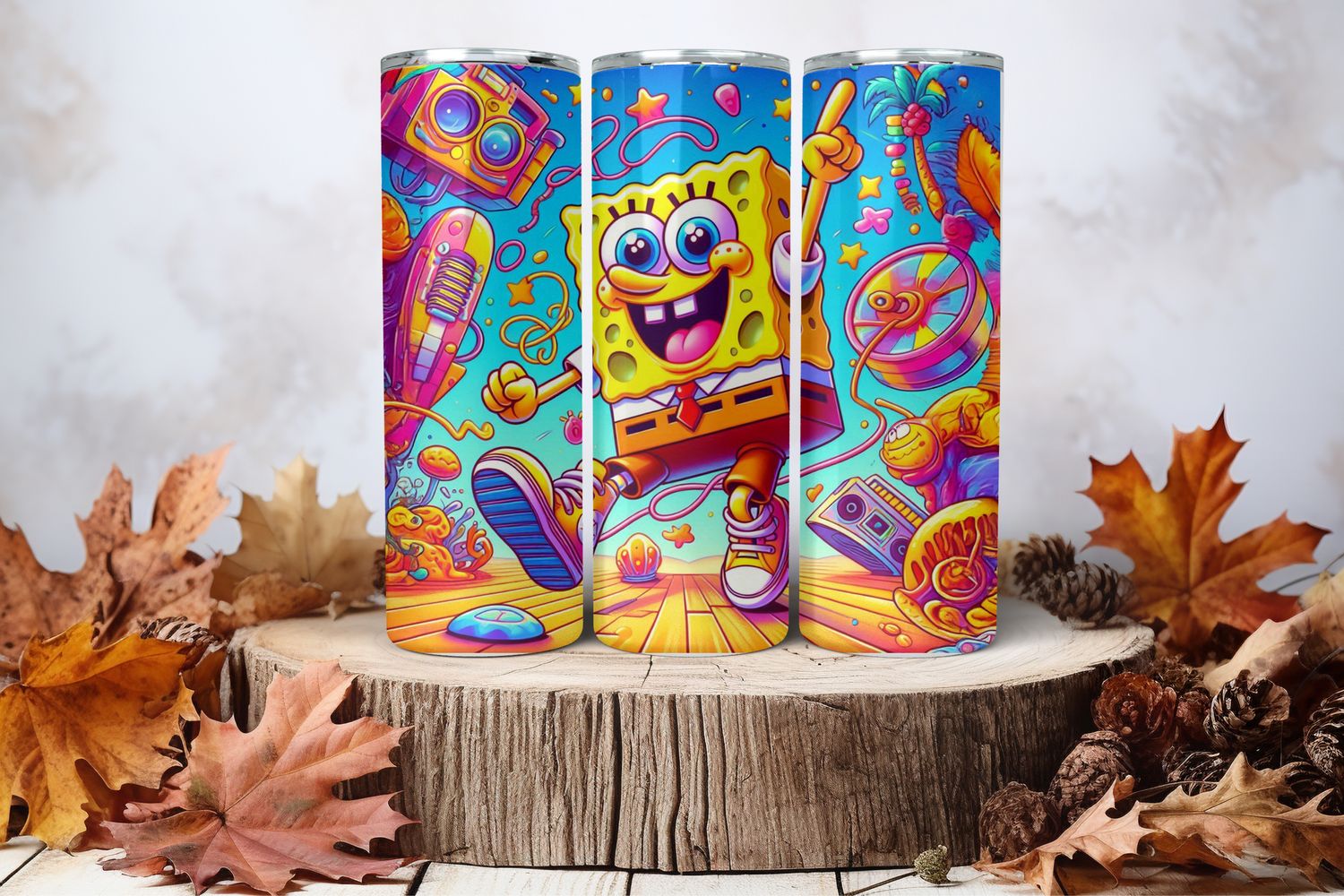 20oz Sublimation Tumbler Wrap Print - Spongebob #2