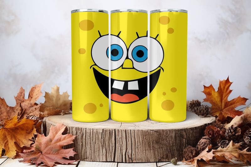 20oz Sublimation Tumbler Wrap Print - Spongebob #3