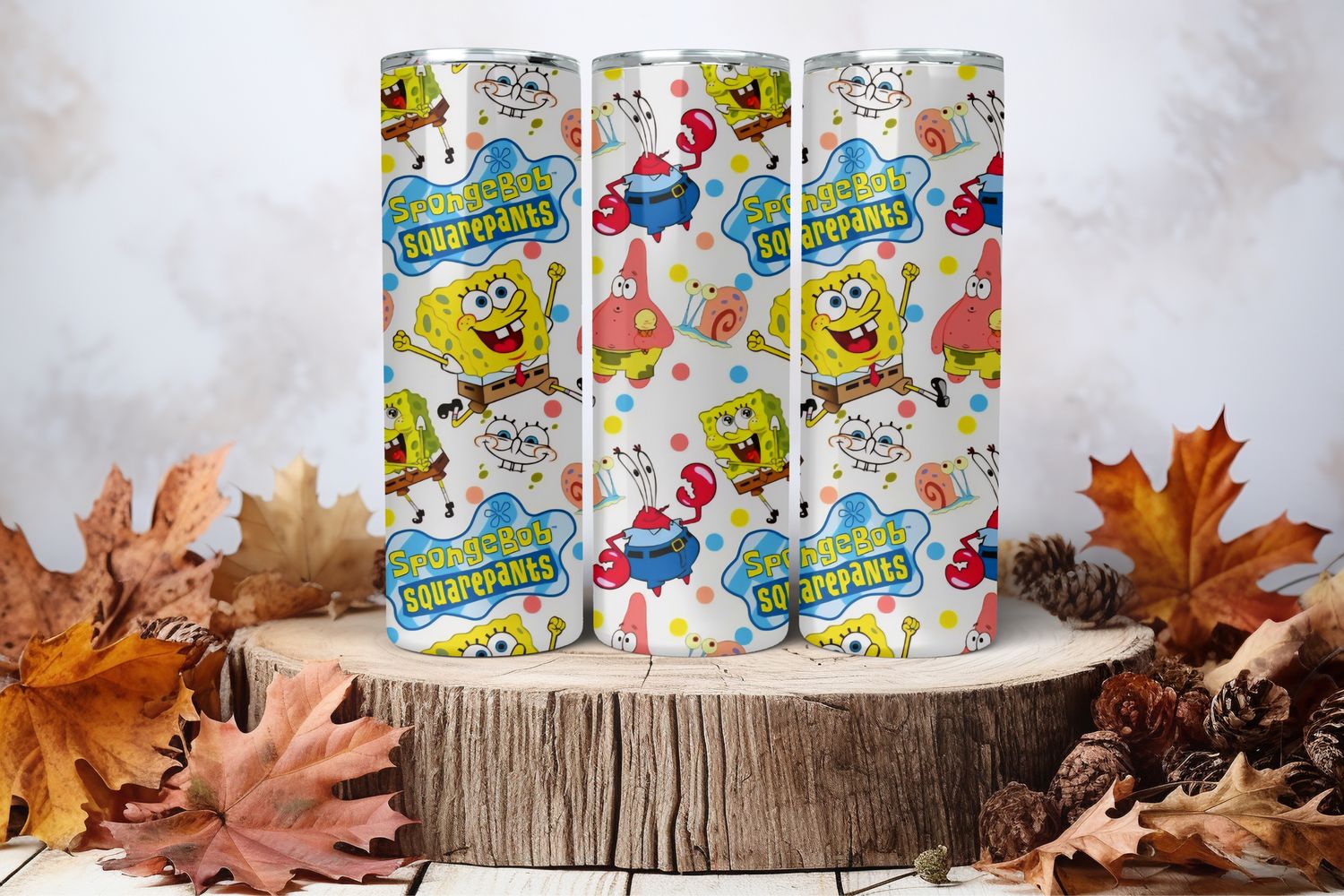 20oz Sublimation Tumbler Wrap Print - Spongebob #7