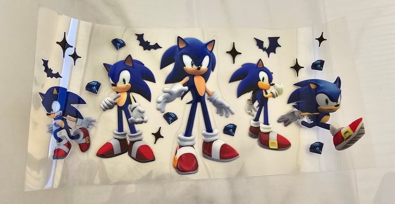 Double Sided Uv Dtf Wrap - Sonic