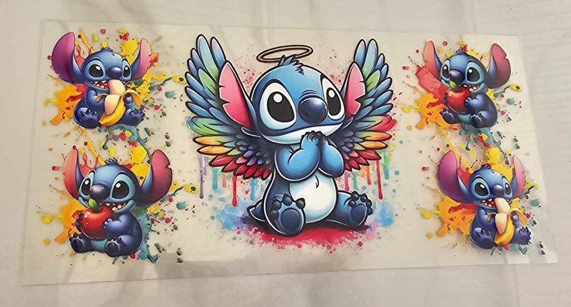 Double Sided Uv Dtf Wrap - Stitch Angel